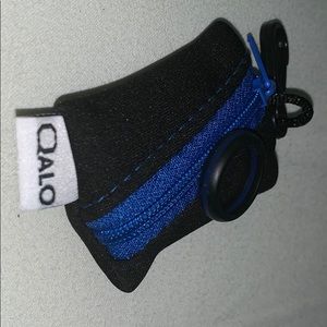 Authentic Qalo blue line ring w/ pouch